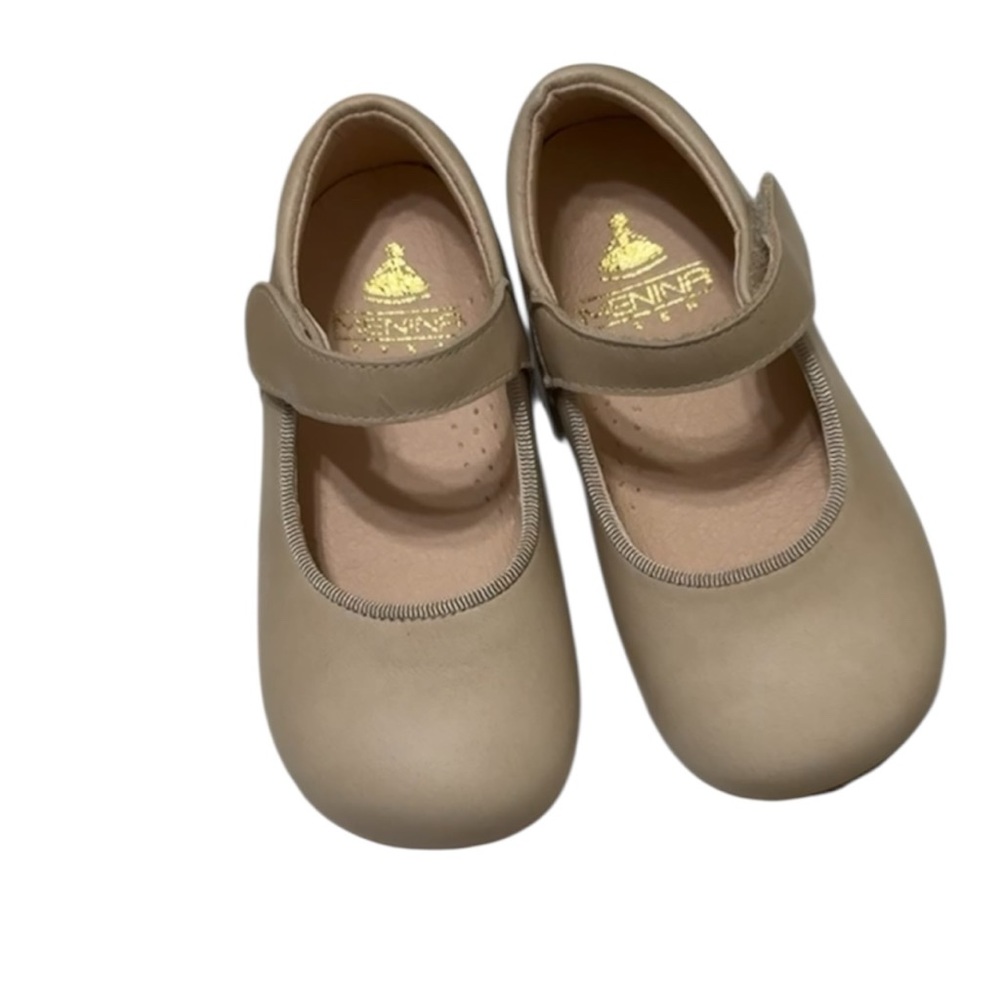 Classic Mary Jane Genuine Leather Tan Kids Shoes
